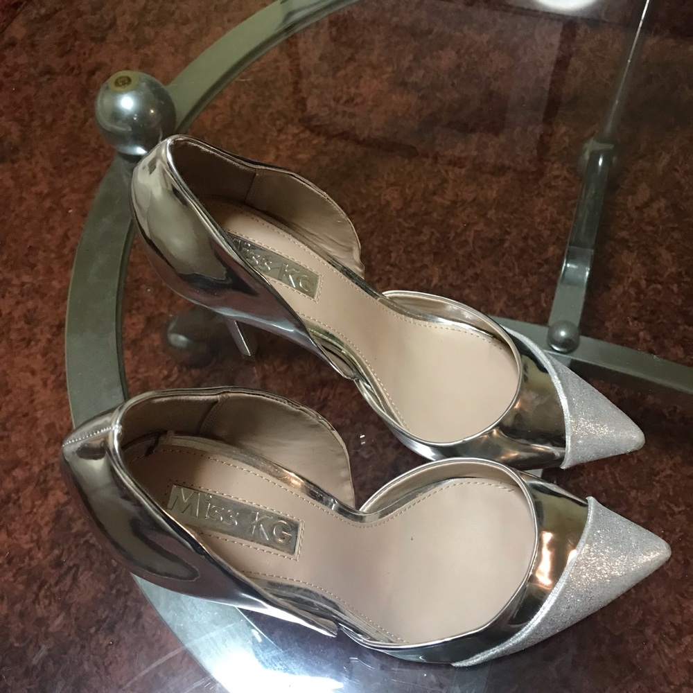 Miss KG silver d’orsay heels - Picture 3 of 5